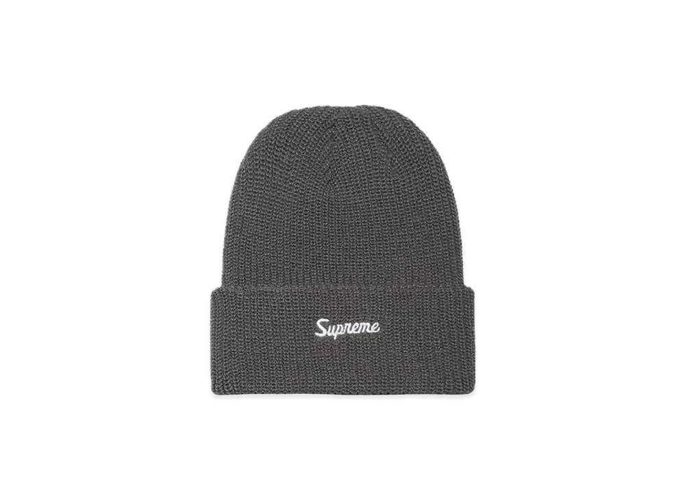 Supreme Loose Gauge Beanie "Charcoal" (22FW)