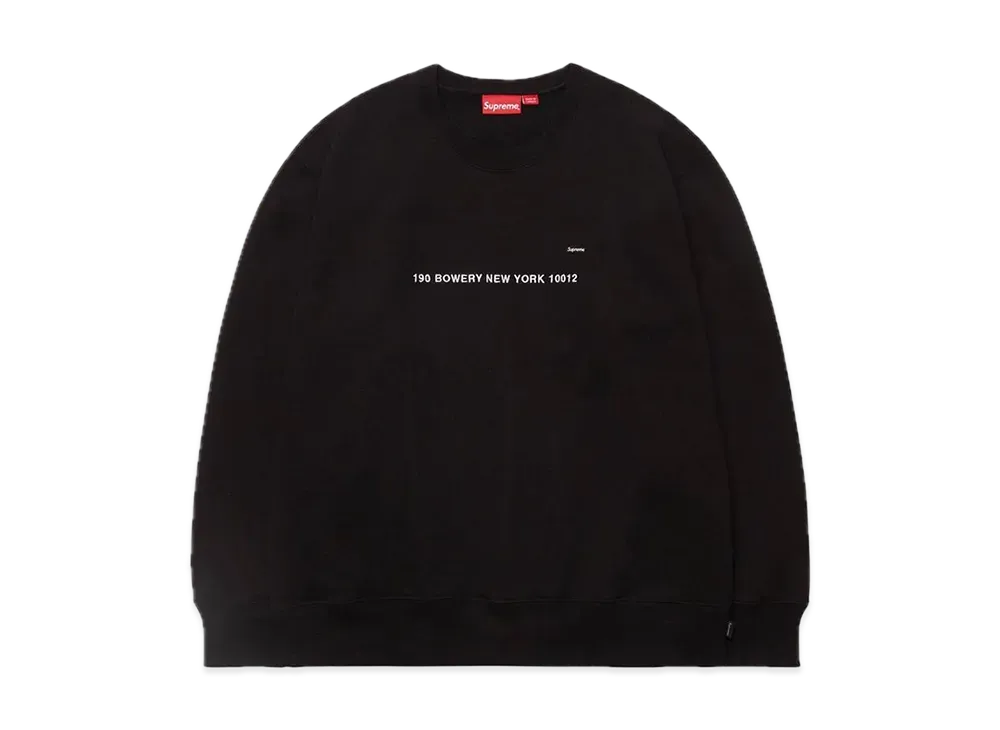 シュプリーム ショップ スモール ボックス クルーネック (ニューヨーク) "ブラック"
