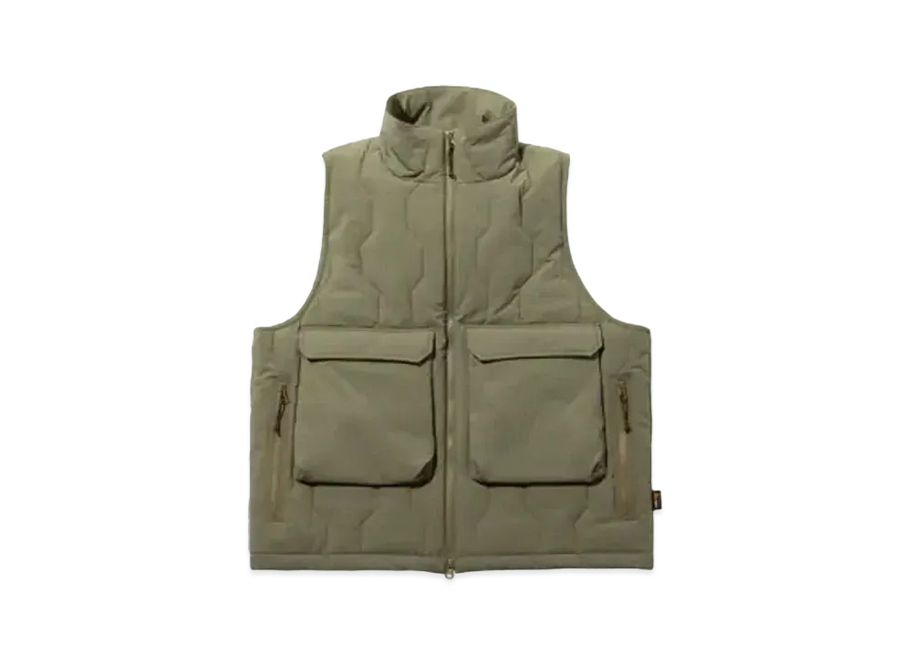 POTR x G-Shock Products Cordura G-Quilt Stand Collar Padding Vest "Olive"