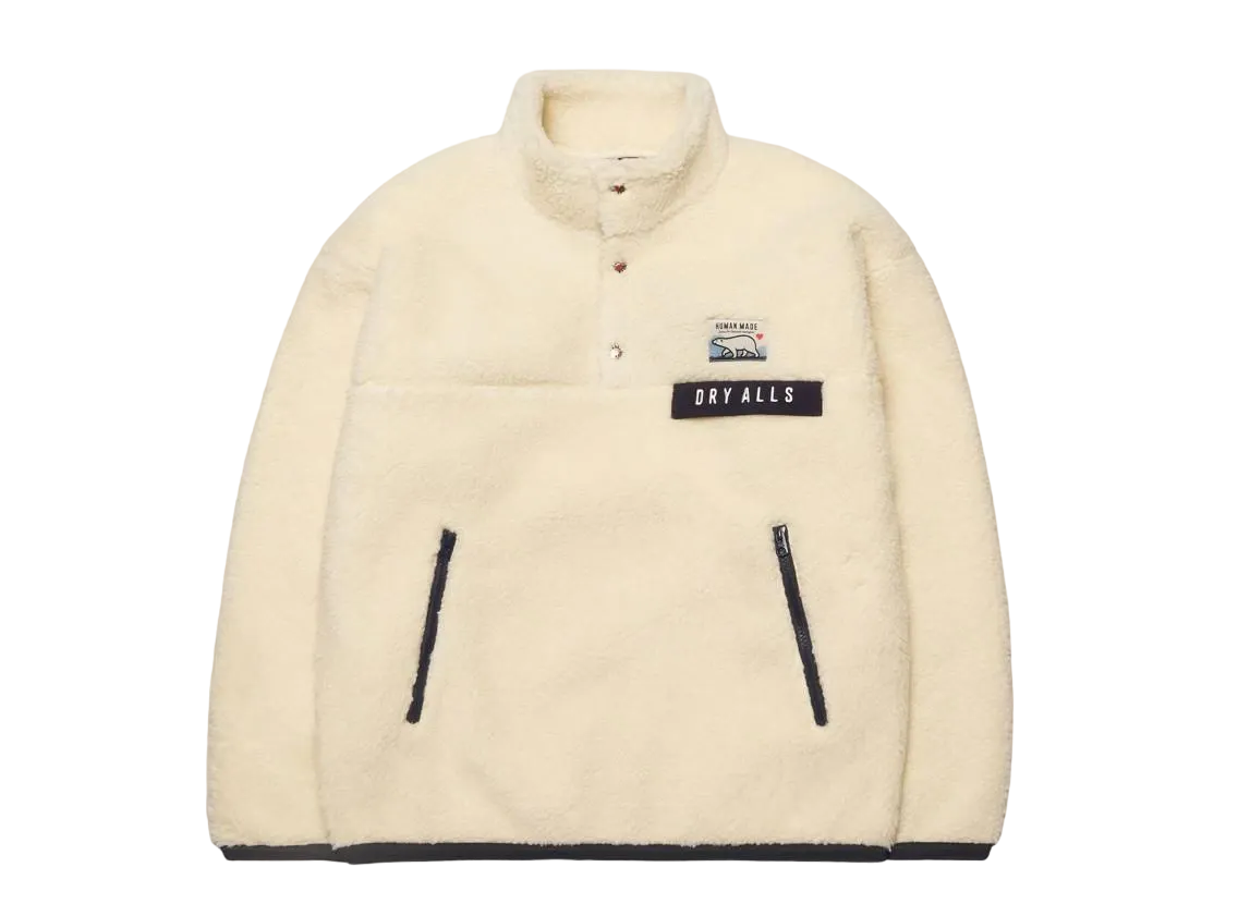 HUMAN MADE BOA FLEECE PULLOVER "White"