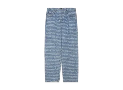 Supreme Multi Type Jacquard Regular Jean "Blue"