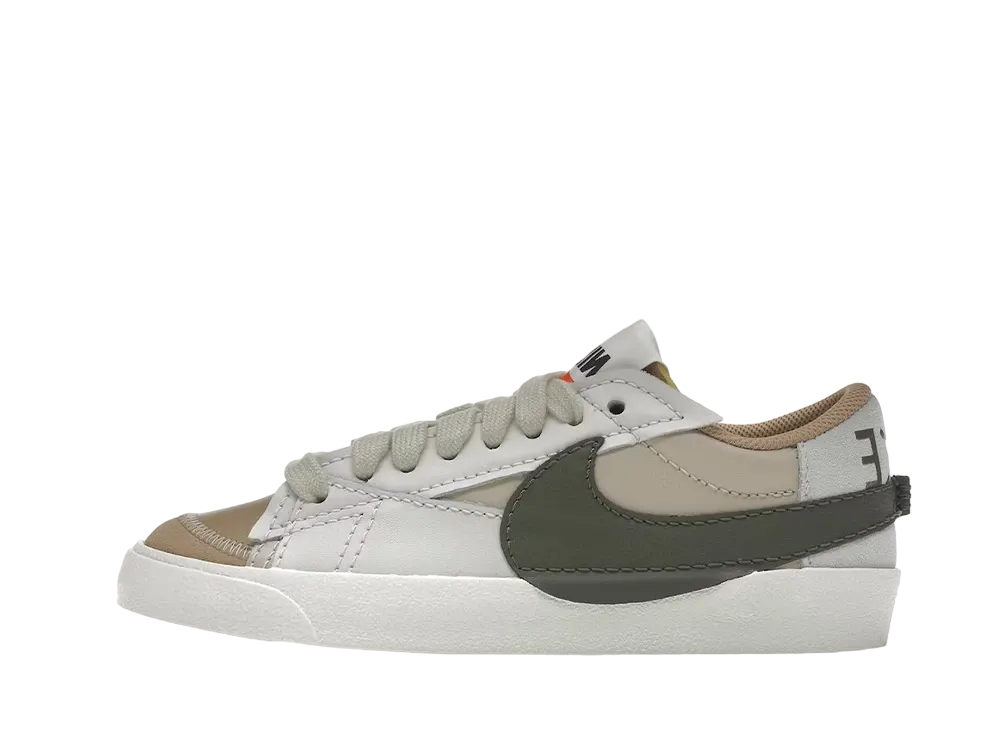 Nike Women's Blazer Low 77 Jumbo "Sanddrift/Medium Olive"