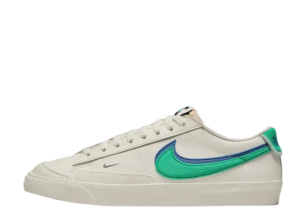 Nike Blazer Low 77 Double Swoosh "Sail/Green/Blue"