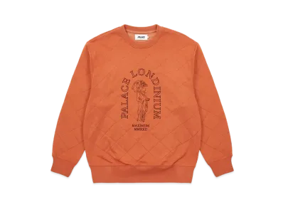 PALACE Londinium Quilted Crew "Rust"