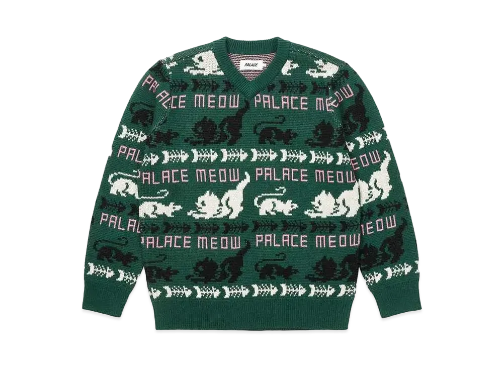 PALACE Meow Meow Knit "Green"