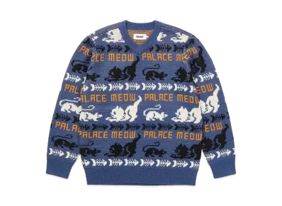PALACE Meow Meow Knit "Blue"