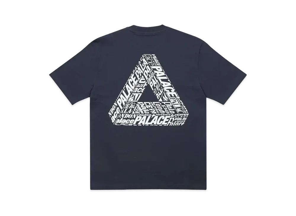 PALACE Tri-Text T-Shirt "Navy"