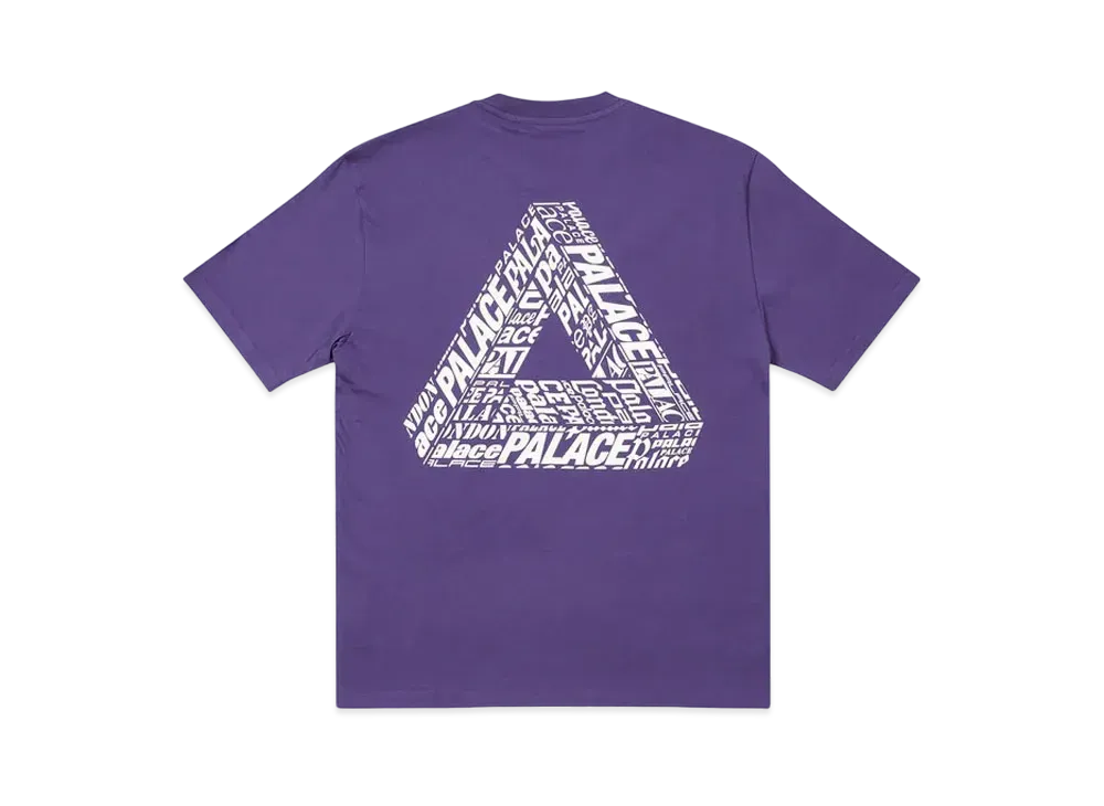 PALACE Tri-Text T-Shirt "Purple"