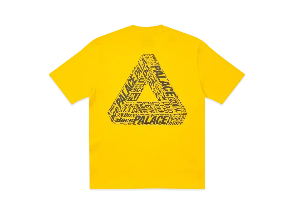 PALACE Tri-Text T-Shirt "Yellow"