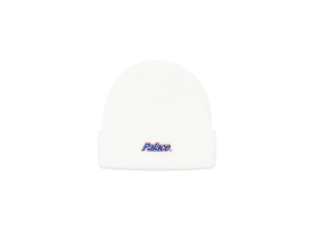 PALACE Lowercase Font Beanie "White"