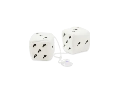 PALACE Fuzzy Hanging Dice "White"