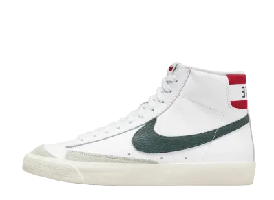Nike Blazer Mid 77 Vintage Mismatched Basketball Leather Swooshes "White/Pro Green"