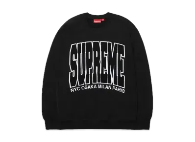 Supreme Cities Arc Crewneck "Black"