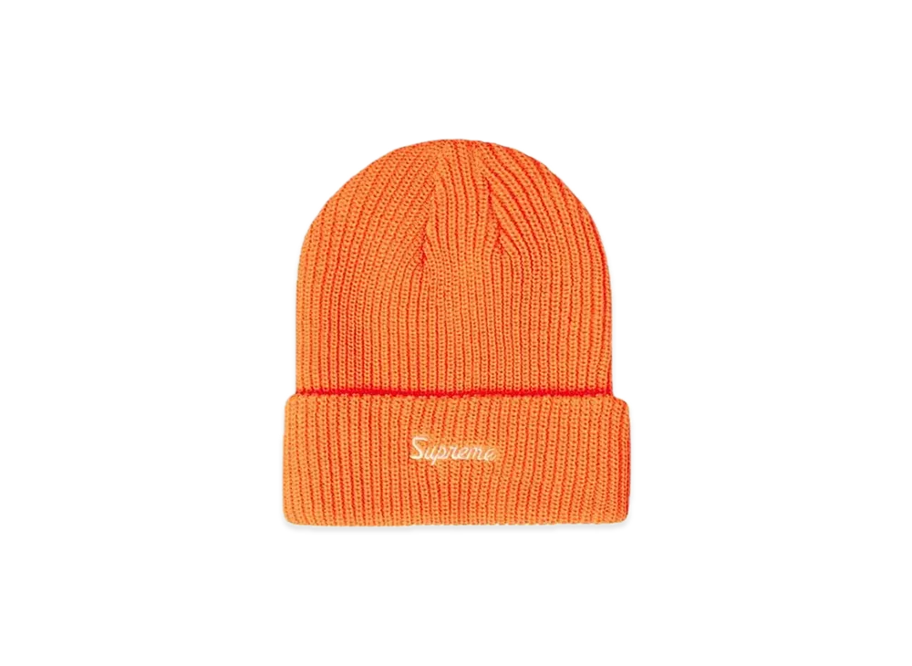 Supreme Loose Gauge Beanie 2 "Light Neon Orange" (21FW)