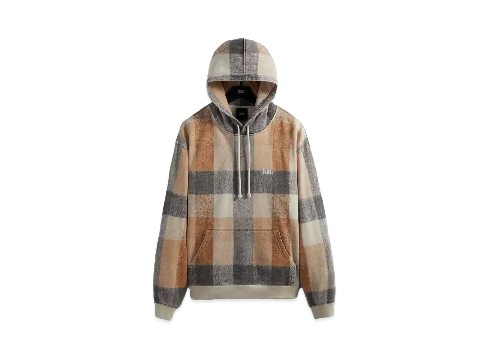Kith Plaid Williams III Hoodie "Desert"