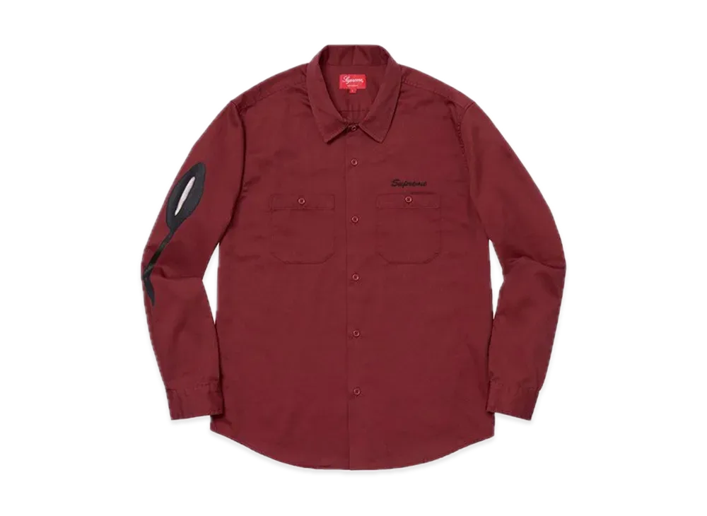 Supreme Rose L/S Work Shirt "Dusty Red"