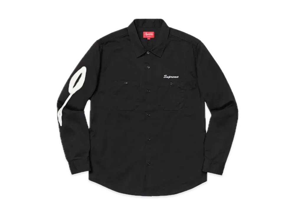 Supreme Rose L/S Work Shirt "Black"