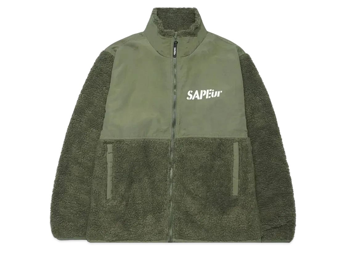 サプール ライト パイル ジャケット "オリーブ"