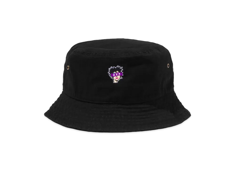 GOD SELECTION XXX Bucket Hat GX-A23-CTWHT-01 "Black"