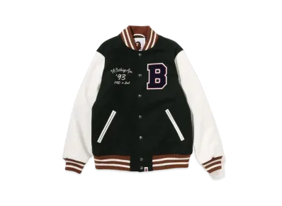 A BATHING APE x END. Varsity Jacket "Green"