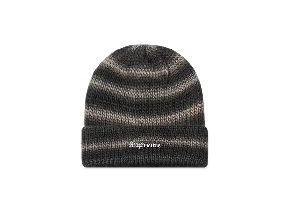 Supreme Ombre Stripe Beanie "Black"