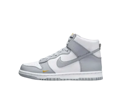 Nike GS Dunk High "Grey/Marigold"