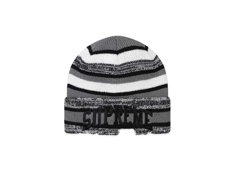 Supreme Heather Stripe Beanie "Black"