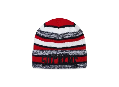 Supreme Heather Stripe Beanie "Red"