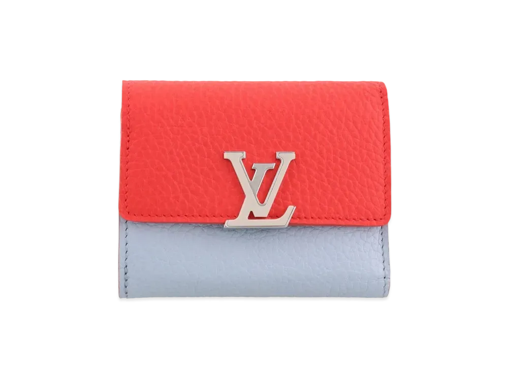 Louis Vuitton Capucines Wallet XS Taurillon Leather "Coral Blue Orump"