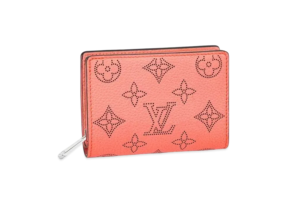 Louis Vuitton Claire Wallet Monogram Mahina Leather "Tropical Coral"
