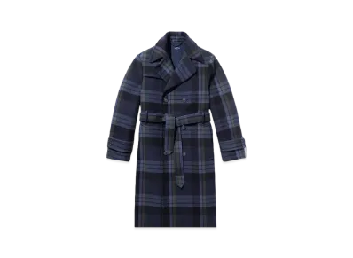 Noah Double Breasted Trench Coat "Plaid"