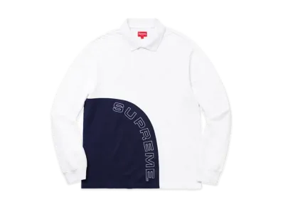 Supreme Corner Arc L/S Polo "White"