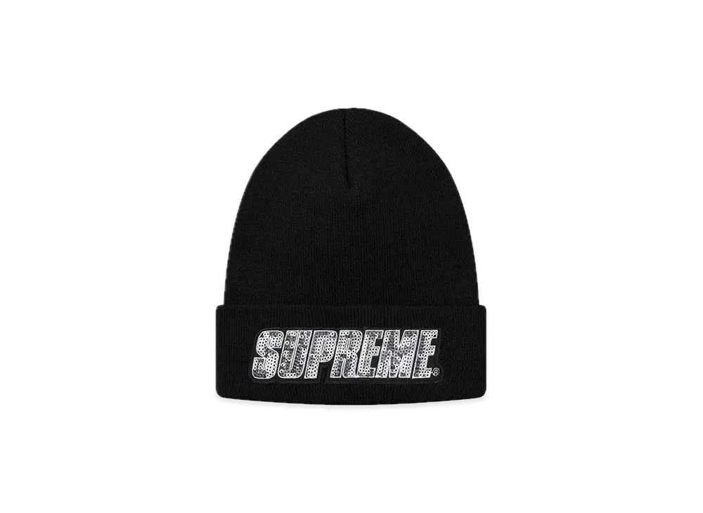 Supreme Sequin Beanie "Black"