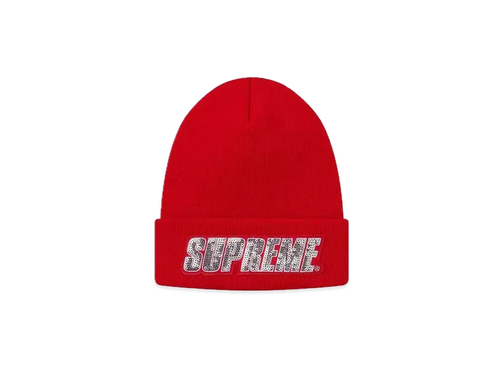 Supreme Sequin Beanie "Red"