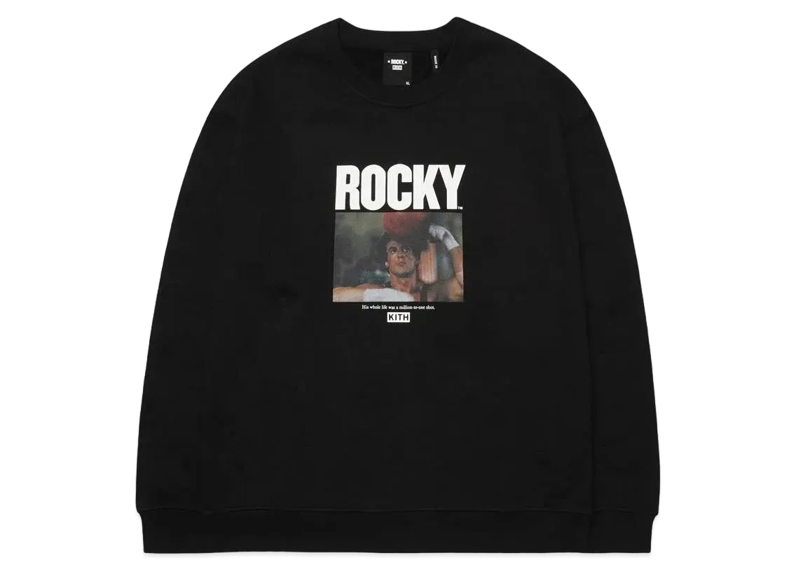Kith x Rocky Million To One Crewneck "Black"