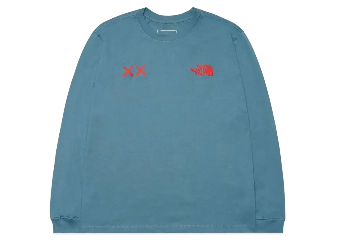 The North Face Kaws L/S Tee "Mallard Blue"