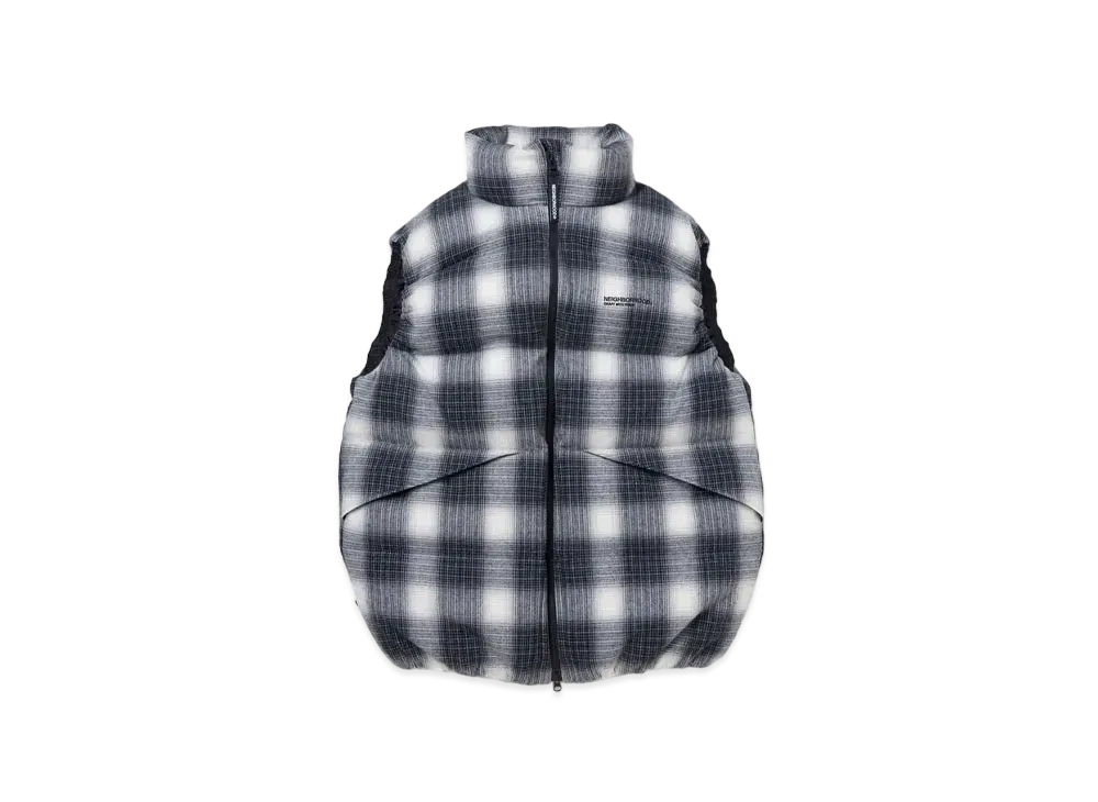 NEIGHBORHOOD x PENDLETON Down Vest . WO "Black"