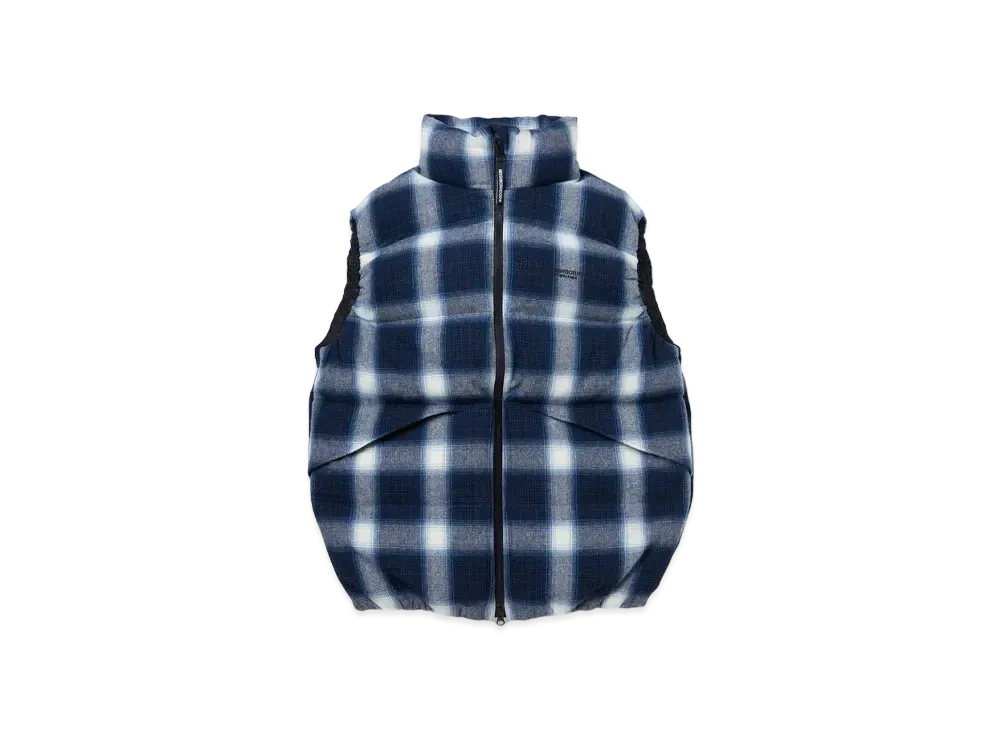 NEIGHBORHOOD x PENDLETON Down Vest . WO "Blue"