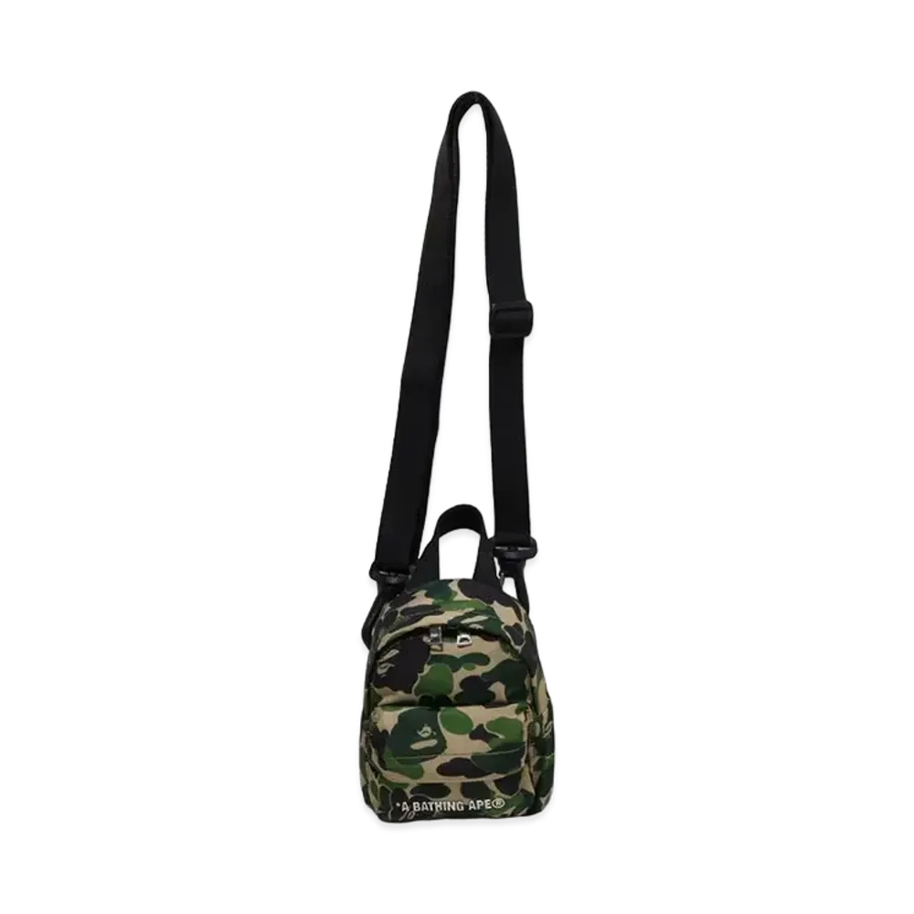 A BATHING APE ABC Camo Mini Shoulder Daypack "Green"