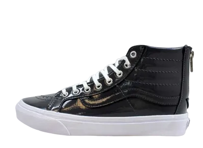 Vans Sk8-Hi Slim Zip Tumble Patent "Pewter"