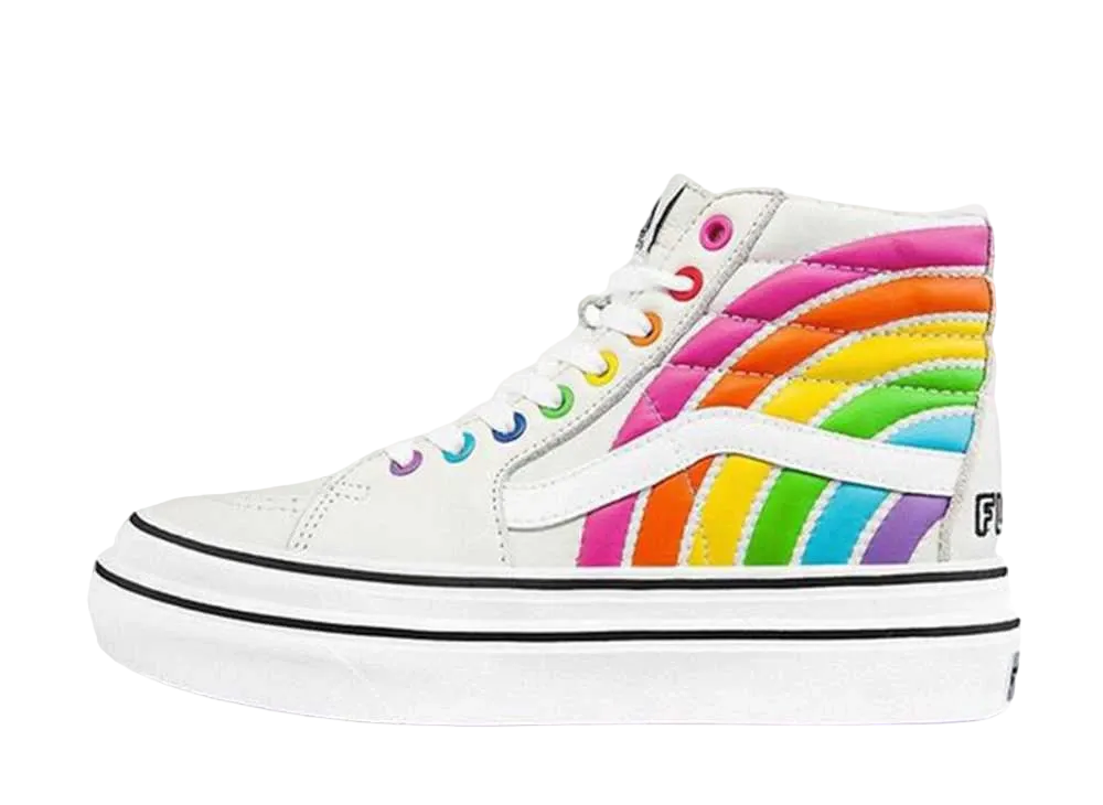 Flour Shop × Vans Super ComfyCush Sk8-Hi "Rainbow/True White"