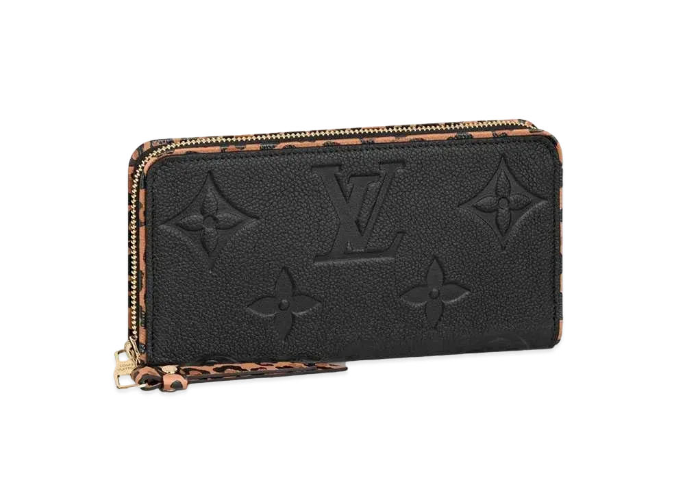 Louis Vuitton Zippy Wallet Wild At Heart Monogram Empreinte "Noir"