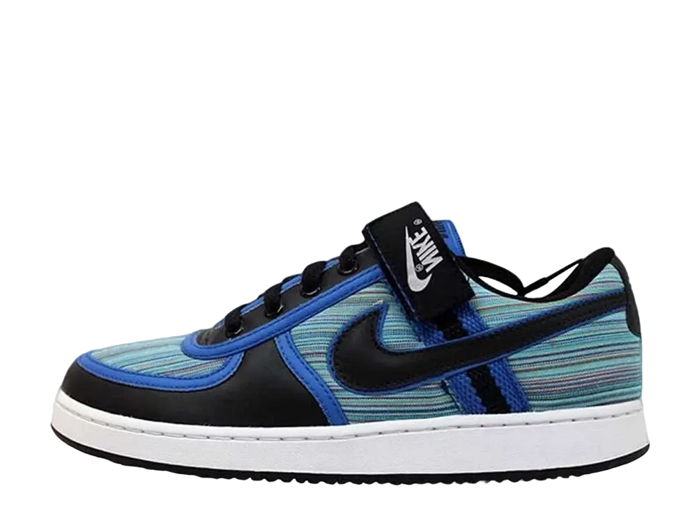 ナイキ バンダル ロー "ブラック/ブラック バーシティ ロイヤル レインボー"
