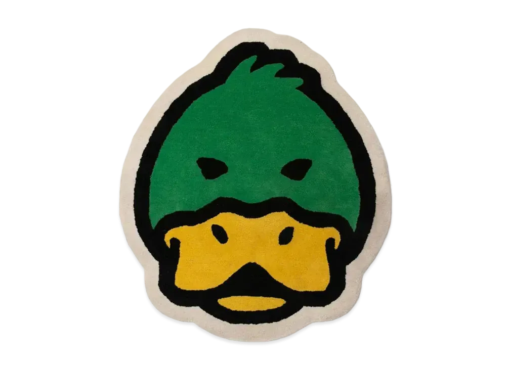 HUMAN MADE DUCK FACE RUG LARGE "Green"