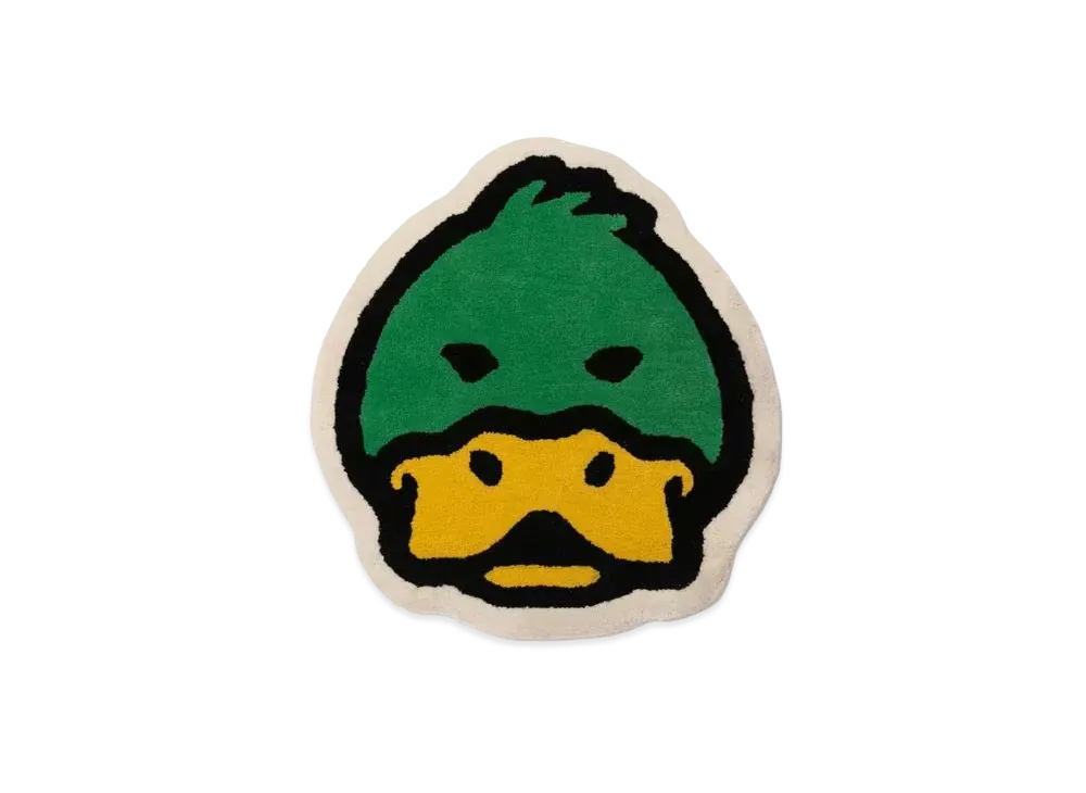 HUMAN MADE DUCK FACE RUG SMALL "Green"