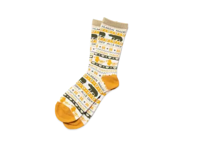 HUMAN MADE NORDIC PATTERNED SOCKS "Yellow"