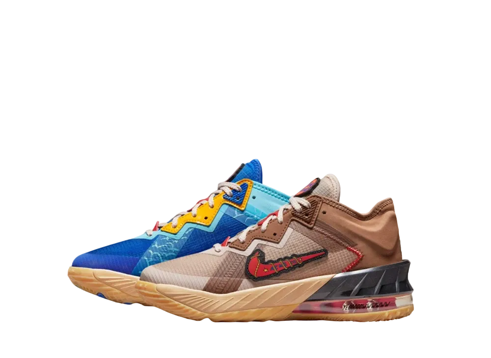 Space Jam × Nike GS LeBron 18 Low Wile E. Vs Roadrunner "Racer Blue"