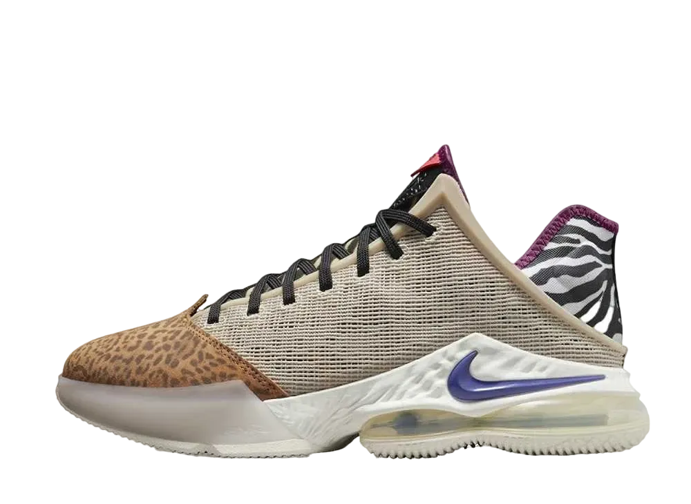 ナイキ レブロン19 ロー サファリ "ブルー/ピンクボルト"
