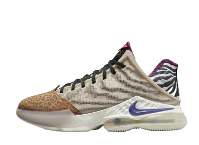 Nike LeBron 19 Low Safari "Blue/Pink Volt"