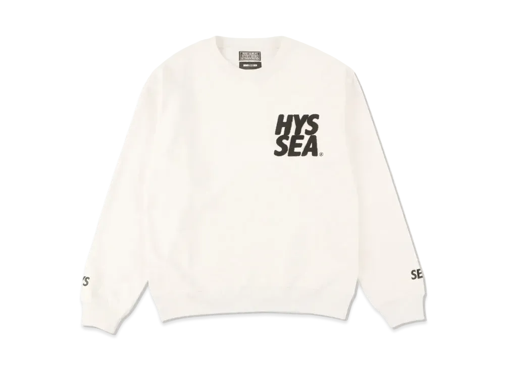 WIND AND SEA x HYSTERIC GLAMOUR Crew Neck Sweat "White"